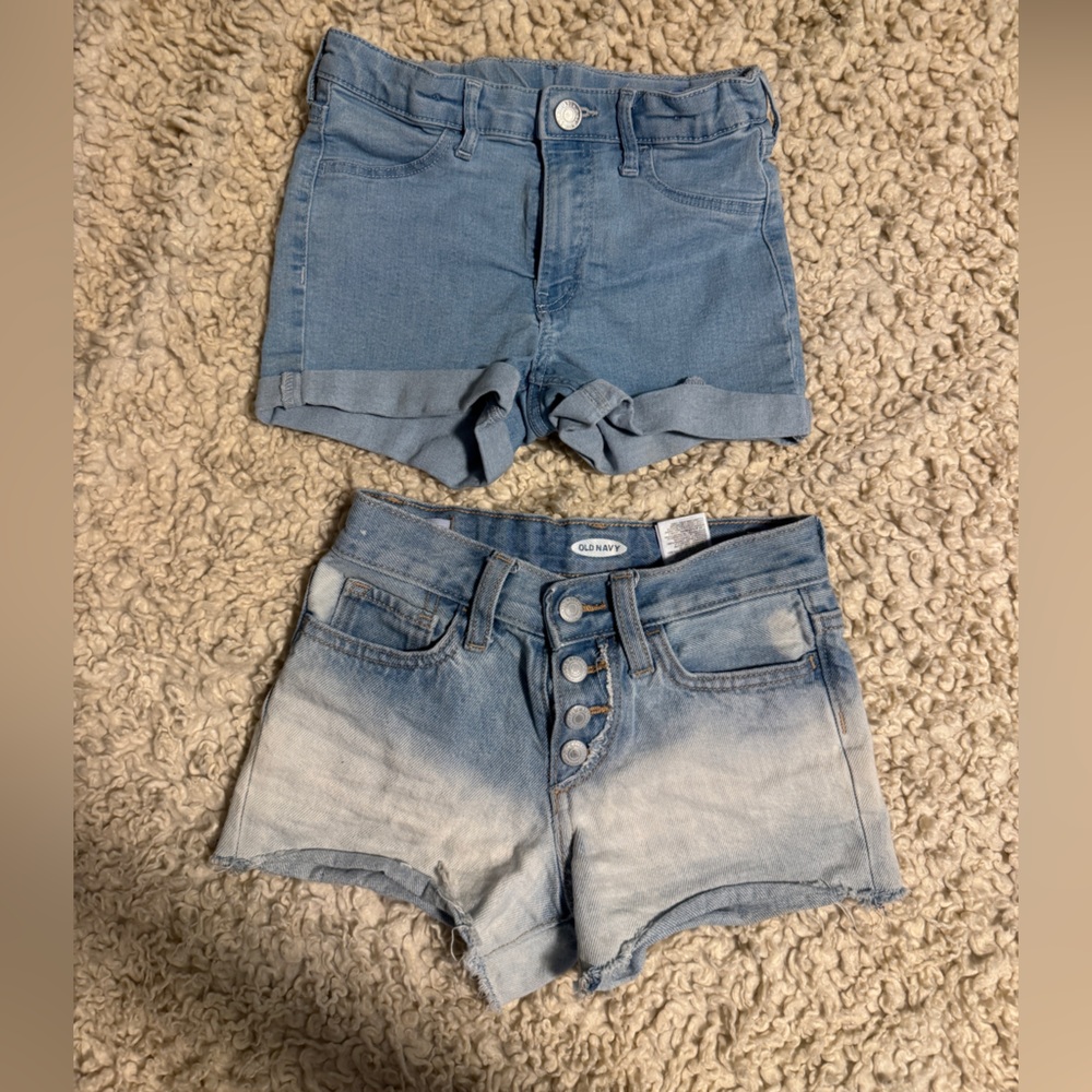 2 pairs girls Jean shorts 6